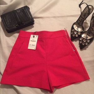 NWT Red Zara Shorts